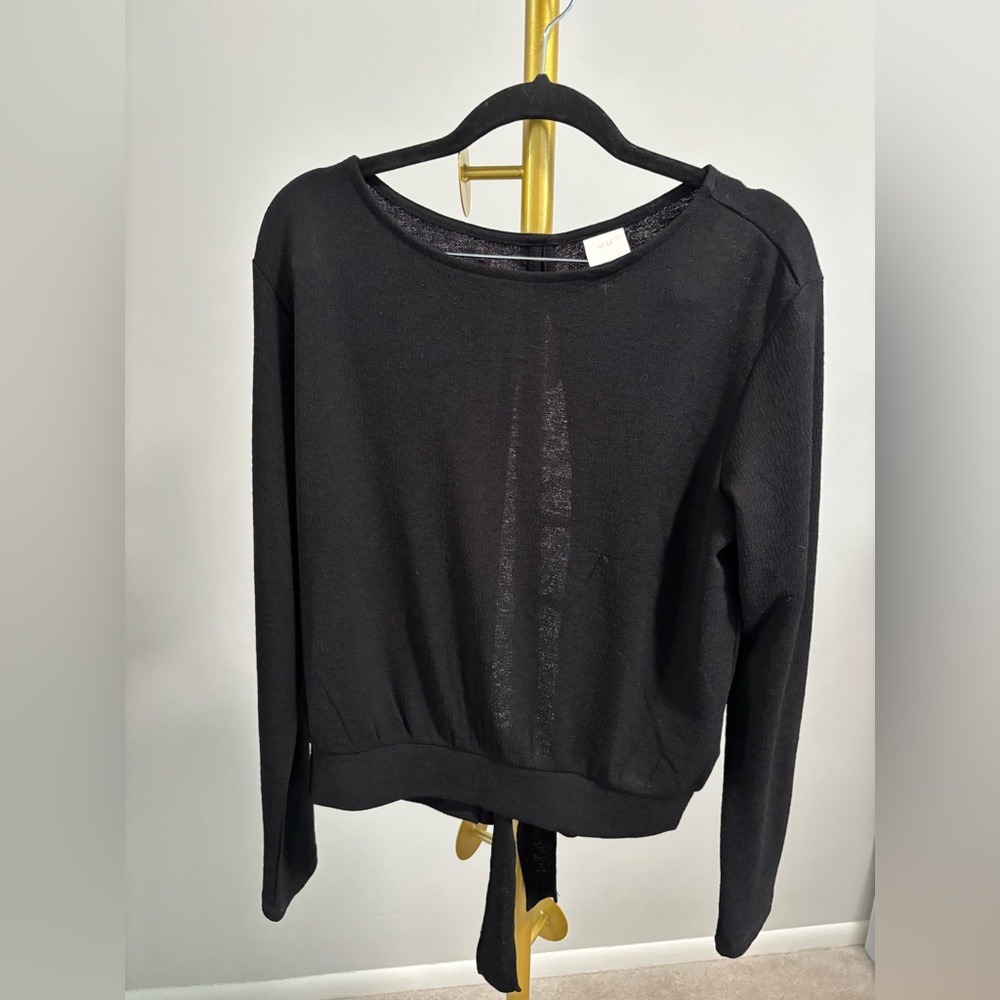 H&M Black Long Sleeve Top